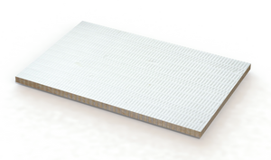 Fire resistant stone wool board.