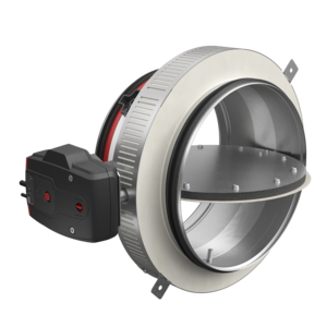 Circular EI60S fire damper for surface and remote mounting