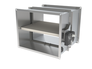 CU-LT damper with extended casing (500 mm)