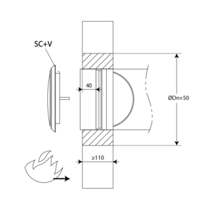 Clapet Bouche Pare flamme Circulaire SCV0