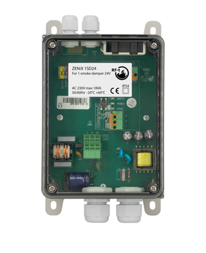 Feldmodul zur Überwachung und Steuerung 1x motorisierten (24V) Entrauchungsklappe