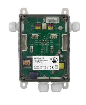 Feldmodul zur Überwachung und Steuerung von bis zu 2 motorisierten Brandschutzklappen mmet ST Steckverbinder